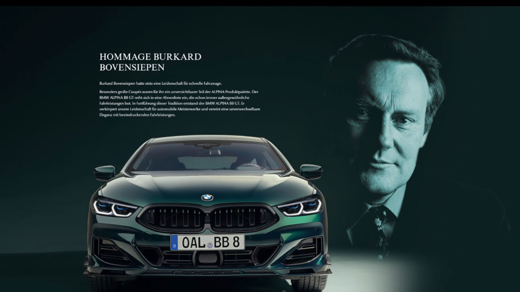NP NEWS , DER NEUE ALPINA B8 GT EINE HOMMAGE FÜR BURKARD BIVENSIEPEN